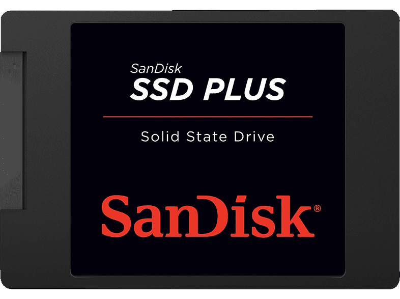 SANDISK SDSSDA-1T00-G26 SSD Plus 1 TB hard drive 2.5 inches in black