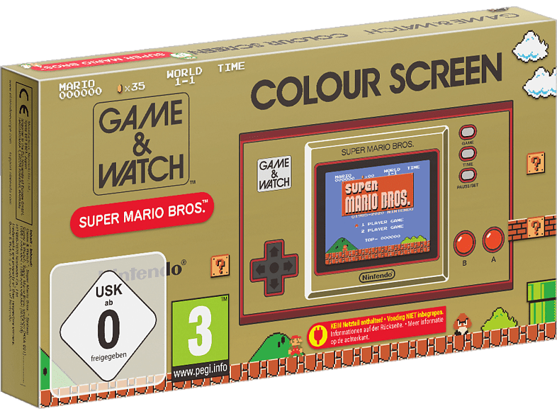 NINTENDO Game & Watch: Super Mario Bros. game console in multi-color