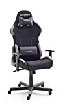 Robas Lund OH / FD01 / NG DX Racer 5 gaming chair / office / desk chair, with rocker function Gamer chair Height-adjustable swivel chair PC chair Ergonomic executive chair, black-gray