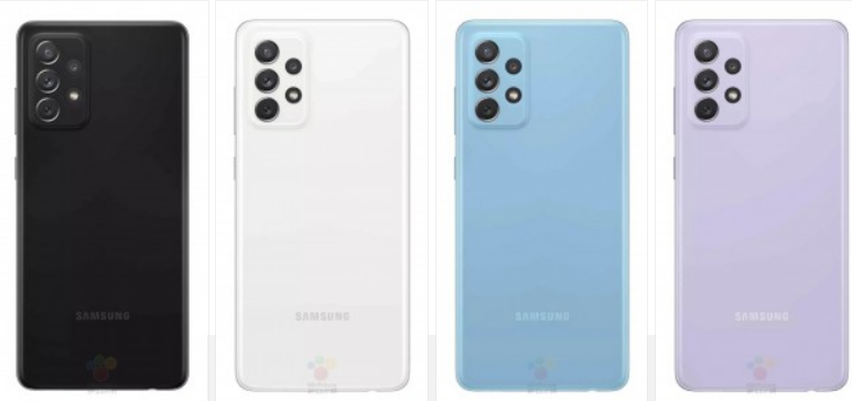 Samsung Galaxy A72 4G farby