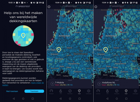 Speedtest app coverage maps