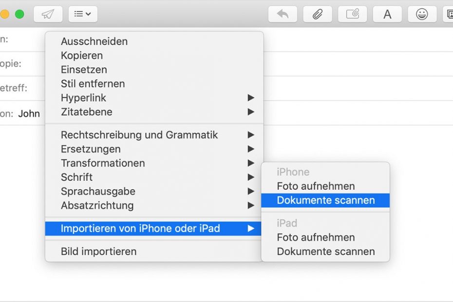 use iphone as document scanner for mac